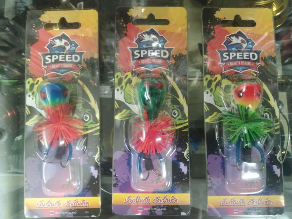 Speed กบยางลั่นทุ่ง กบยางสปีด เหยื่อลั่นทุ่ง รุ่น หยดน้ำ  6 กรัม 3 cm.  ตกปลาล่าเหยื่อ ช่อน 