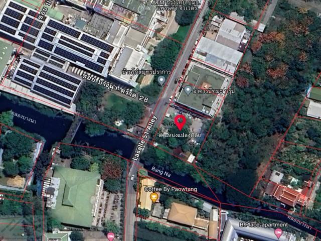ให้เช่าที่ดิน307ตร.ว.ซอยบางนา-ตราด28เข้า-ออกซอยลาซาล51ได้ตรงข้ามโรงงานแพรนด้าจิวเวอรี่