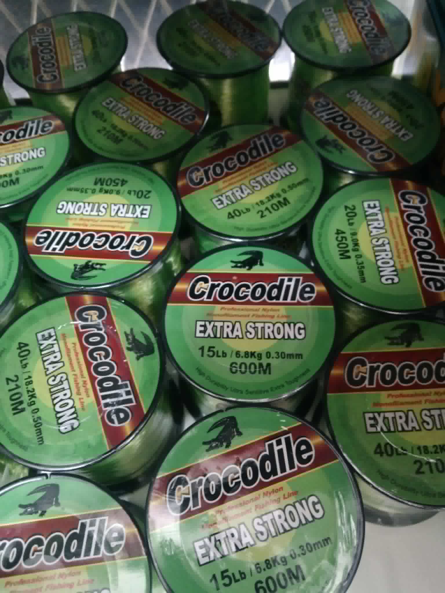 สายเอ็นตกปลา สายเอ็นโหลดจระเข้ CROCODILE EXTRA STRONG (ม้วนใหญ่)