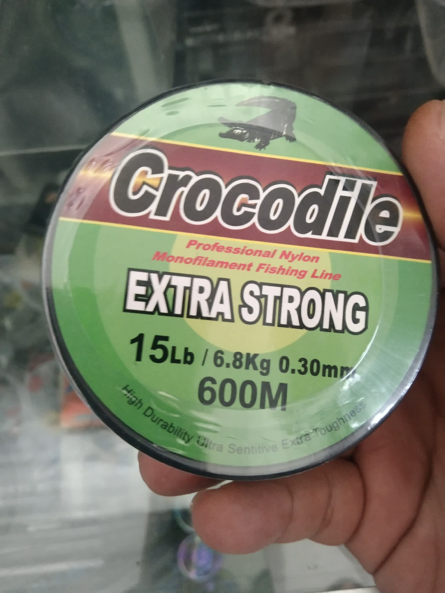 สายเอ็นตกปลา สายเอ็นโหลดจระเข้ CROCODILE EXTRA STRONG (ม้วนใหญ่) ใช้สำหรับตกปลา