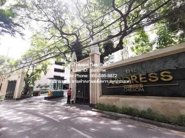 DSL-248 ขาย คอนโด ดิ แอดเดรส ชิดลม 41 ตารางเมตร ห้องนอน 1 ห้อง ห้องน้ำ 1 ห้อง