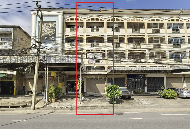 BHL1309 อาคารพาณิชย์ 4 ชั้น ติดถนนเมน แยกสวนสมเด็จ ทางเข้า 2 ทาง ซ. ติวานนท์ 33-35