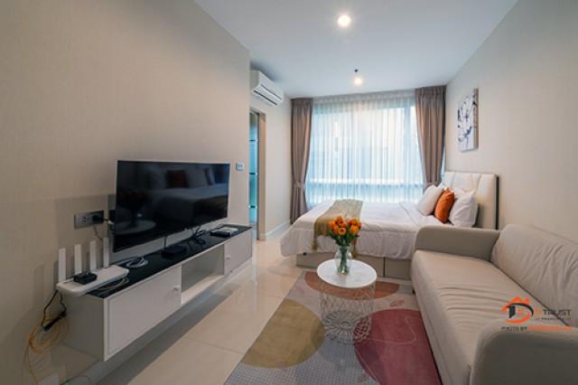 ให้เช่า คอนโด THE SKY SUKHUMVIT ใกล้ BTS อุดมสุข ห้องมุม ชั้น 1 มีเฟอร์ฯครบ