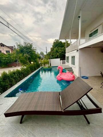 ให้เช่า 40,000 บาท/เดือน #สันผักหวาน #หางดง บ้านพูลวิลล่า บ้านแฝด 2 หลัง #บ้านหัวมุม #เฟอร์นิเจอร์ครบทุกห้อง #หิ้วกระเป๋าพร้อมเข้าอยู่ได้เลย