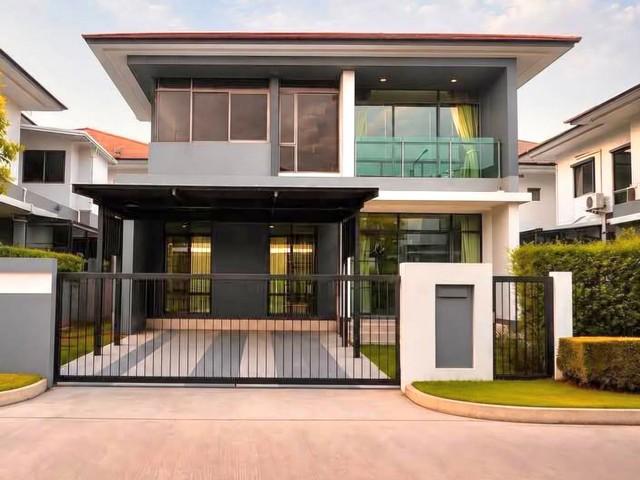 บ้านเดี่ยว2ชั้น ให้เช่า 63ตรว.ถนน กรุงเทพกรีฑา ใกล้ห้างเดอะไนน์ The Nine Center Rama 9