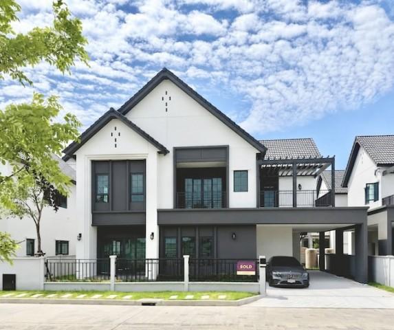 BH4399 ให้เช่าและขายบ้าน Centro Bangna Phase 2 แปลงมุม หน้าบ้านวิวสวน ติด Mega Bangna