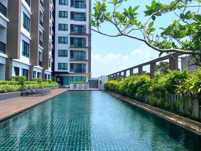 ให้เช่า The Sky Condo ศรีราชา 48 ตร.ม. ชั้น 16 ห้องมุม ใกล้สุขุมวิท TP-C2469