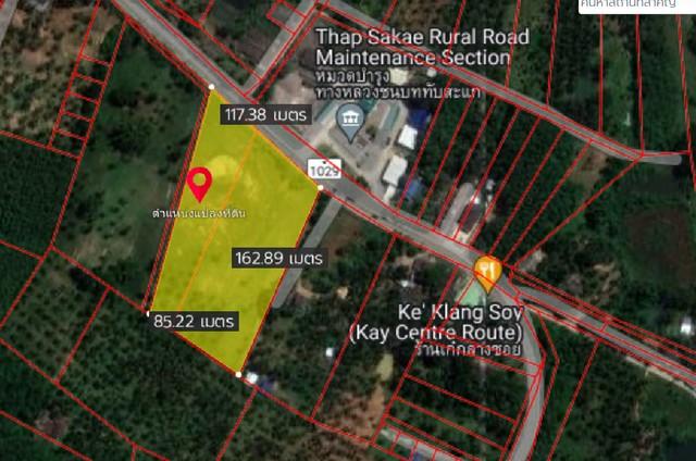 ขายที่ดิน 10-1-81 ไร่ ติดถนนหมายเลข 1029  อำเภอทับสะแก จังหวัดประจวบคีรีขันธ์