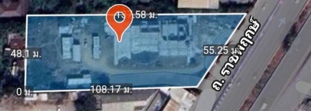 ขายที่ดินติดถนนราชพฤกษ์ เนื้อที่ 3 ไร่ 1 งาน 6 ตรว.