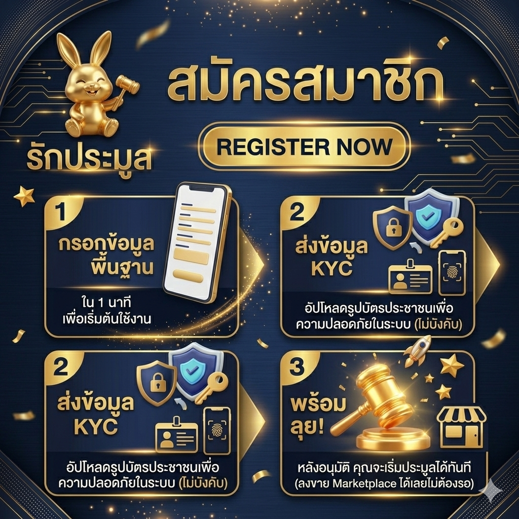 เว็บประมูลสินค้า ออนไลน์ 2026 เลือกอย่างไรให้ปลอดภัย ได้ของดีราคาถูก